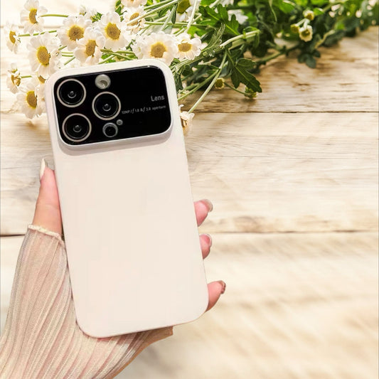 Iphone 12 Pro,13 Pro,14 Pro,15 Pro :- Solid Colour Italian Big Window Camera Case